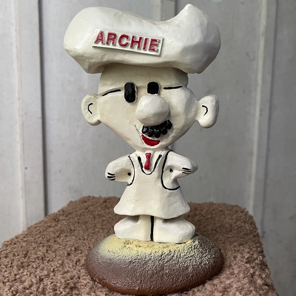 Vintage Archway Cookies Award Mascot 60s Baker Chef Bakery Resin Figurine Statue - Picture 2 of 9